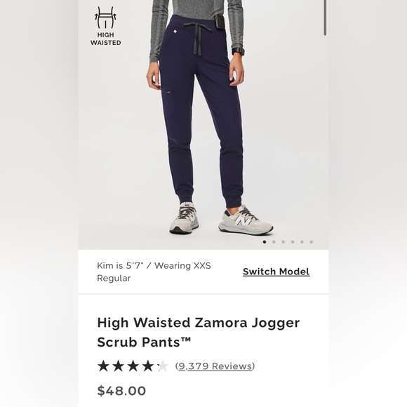 Figs High Waisted Zamora Jogger, navy, medium - Picture 5 of 5